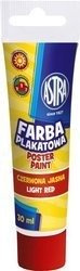 Farba plakatowa tuba 30 ml czerwona jasna ASTRA