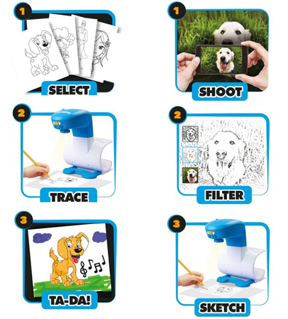 TM TOYS Smart Sketcher Projektor do Rysowania Nauka