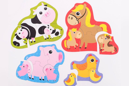 CzuCzu Puzzle Progresywne Zwierzątka na Wsi 22 el