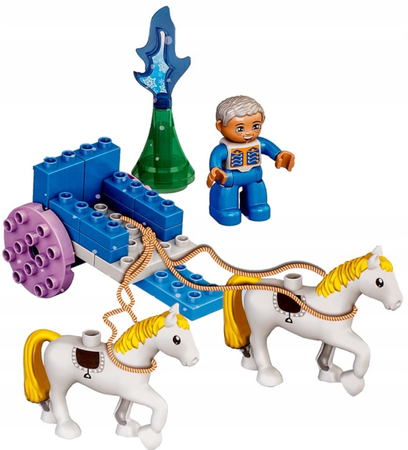 Klocki Lodowa Kraina Powóz 77 el. światło