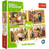 TREFL Puzzle 4w1 Rodzina Treflików Przygotowania do Balu