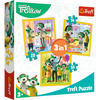 TREFL Puzzle 3w1 Razem Jest Wesoło Rodzina Treflików