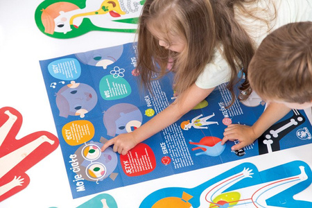 CzuCzu Duuuże Puzzle Moje Ciało 84 el 6 Układanek