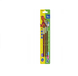 Pędzle pędzelki okrągłe Tetis 3 rozmiary 4, 6, 8