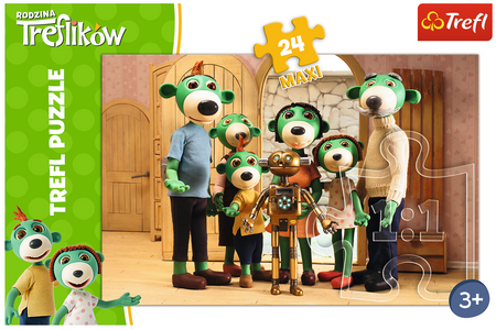 TREFL Puzzle 24 MAXI Portret rodzinny z Robotem