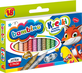 Kredki 18 Kolorów Bambino MAJEWSKI