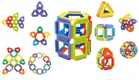 Klocki Szczotkowe Mały Geniusz Puzzle 72 el