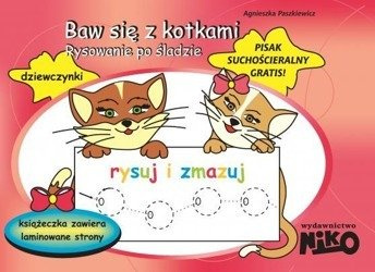 Baw się z kotkami. Rysowanie po śladzie