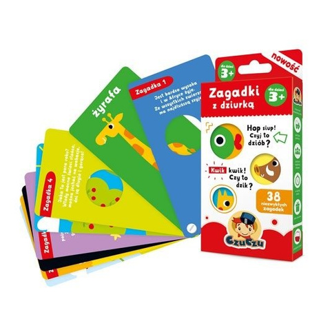 CzuCzu Zagadki z dziurką 3+ Książeczka Edukacyjna