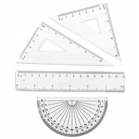 Colorino Zestaw geometryczny 8 elementów w kasetce pastel