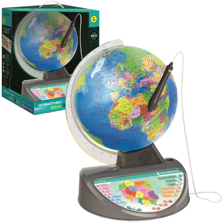 Clementoni Interaktywny Globus EDUGLOBUS Świeci