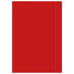 Teczka z gumką A4+ czerwona Interdruk