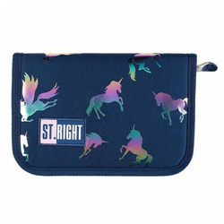 ST.RIGHT Piórnik dwuklapkowy PC-03 Jednorożce holo