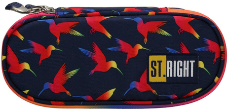 ST.RIGHT Piórnik Saszetka PC01 Tęczowe Ptaki