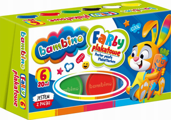 Bambino Farby Plakatowe 6 Kolorów 20 ml