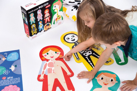 CzuCzu Duuuże Puzzle Moje Ciało 84 el 6 Układanek