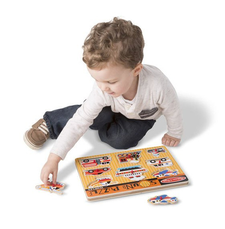 Melissa and Doug Puzzle Dźwiękowe Pojazdy