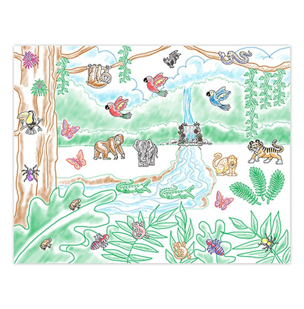 Melissa Stempelki Pieczątki Las Deszczowy Duży