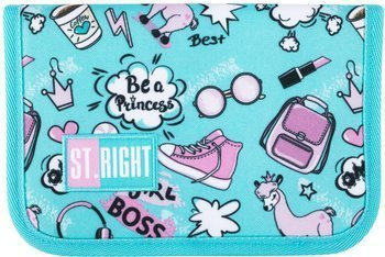 ST.RIGHT Piórnik Pojedynczy bez Wyposażenia PC03 Pastelowe Lamy