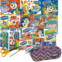 Wyprawka Bambino Szkolna Duży Zestaw do szkoły + Piórnik