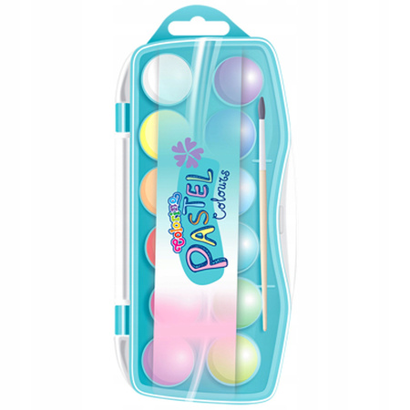 Colorino Farby akwarelowe 12 kolorów Pastelowe