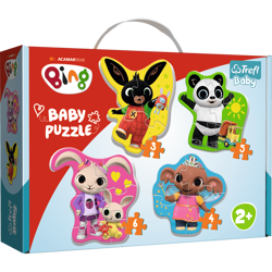 TREFL Baby Classic Puzzle Konturowe Bing i Przyjaciele