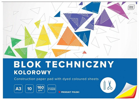 INTERDRUK Blok techniczny kolorowy A3/10k