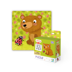 DODO Puzzle 16 el. Miś Misiek + Kolorowanka dla Dzieci 3+