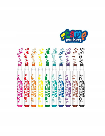 COLORINO Pisaki mazaki z pieczątkami 10 kol