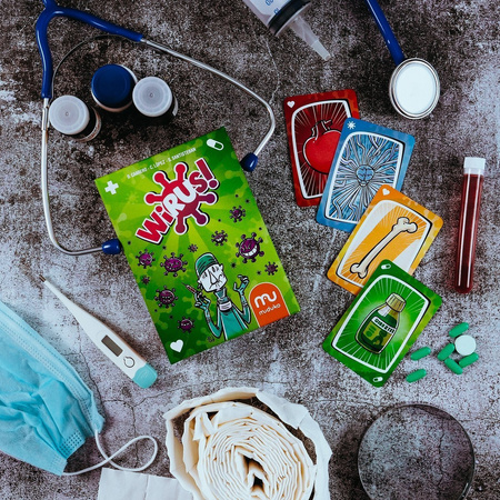 Zestaw Wirus Zaraźliwa Gra Karciana + Dodatek