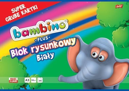Blok Rysunkowy A3 20 Kartek Bambino PLUS
