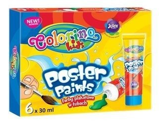 Colorino Kids Farby plakatowe w tubach 6 kol. 35 ml