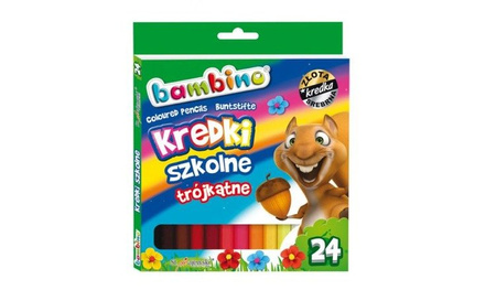 Kredki 24 Kolory Ołówkowe Bambino Majewski