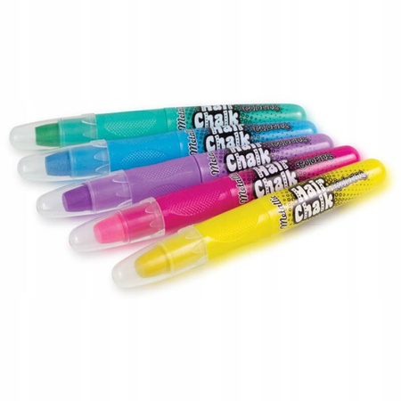 Colorino Kids Zestaw Metalicznych Pasteli Kredowych do włosów 5 szt