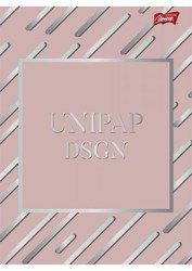 Unipap Zeszyt A5/96k linia DSGN Różowy