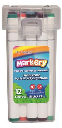 Markery do Prac Plastycznych 12 Kolorów Bambino