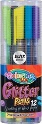 Colorino Kids Długopisy brokatowe trójkątne 12 kol. 32469