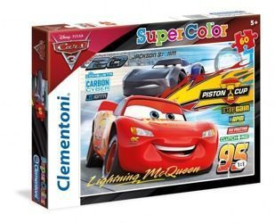 Clementoni SuperColor Puzzle 60 el Auta Cars 3
