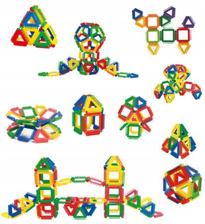 Klocki Szczotkowe Mały Geniusz Puzzle 72 el