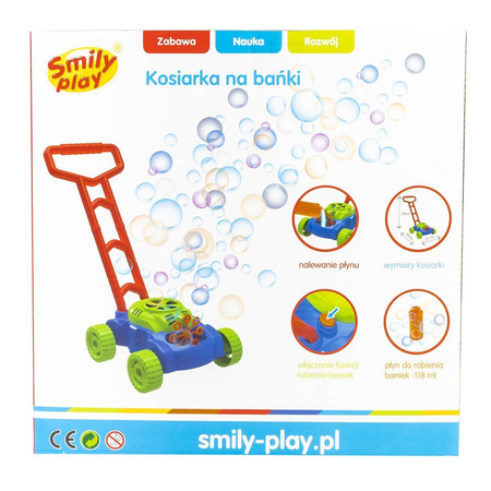 Smily Play Kosiarka na Bańki Mydlane do Baniek na baterie + Płyn