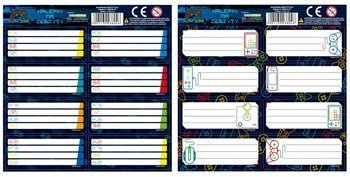 Nalepki na zeszyty DF 20 (25szt) DERFORM