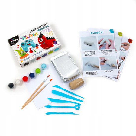 Kidea Glina samoutwardzalna zestaw potwory