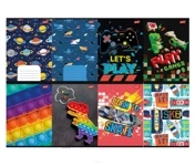 Zeszyt A5/16K kratka MIX chłopięcy