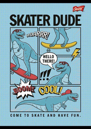 Zeszyt A5/16K Linia Podwójna Kolorowa MIX Chłopięcy