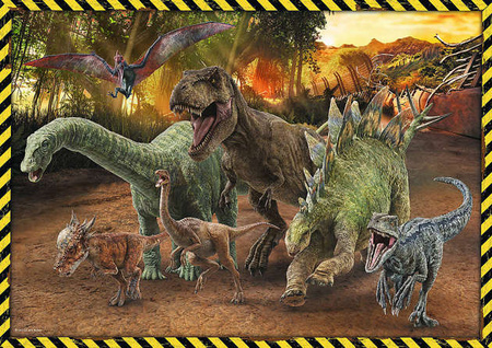 Trefl Puzzle 200el Dinozaury z Parku Jurajskiego 13287