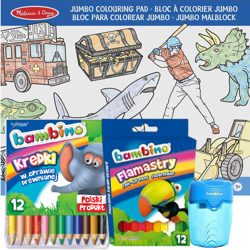 Kolorowanki dla Chłopców Kredki Flamastry