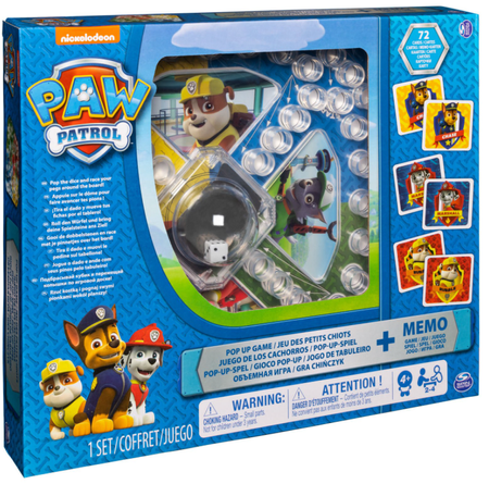 Rodzinna Gra Planszowa Chińczyk Memory Psi Patrol