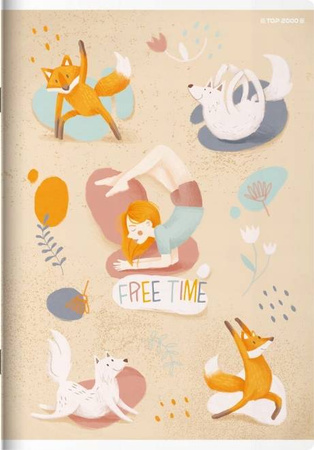 Zeszyt A5 32 k. 70g linia podwójna kolorowa