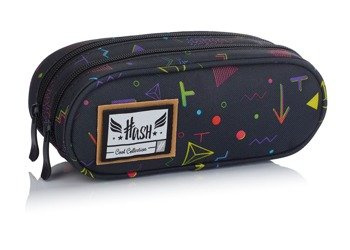 HASH 2 Piórnik Saszetka XL 2-komorowy HS-110 Kolorowe Znaczki