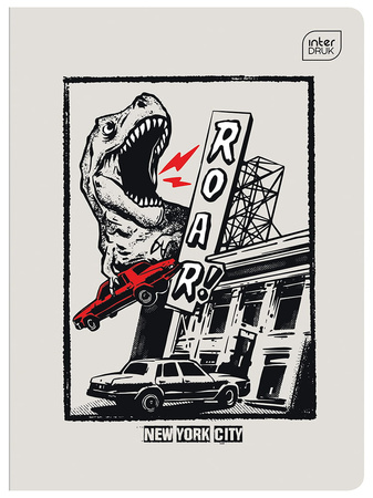 Interdruk Zeszyt A5 32 kartki trzy kolorowe linie Chłopiec